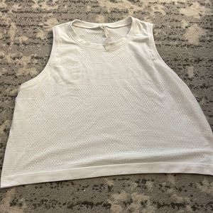 White lulu lemon top. Size 10